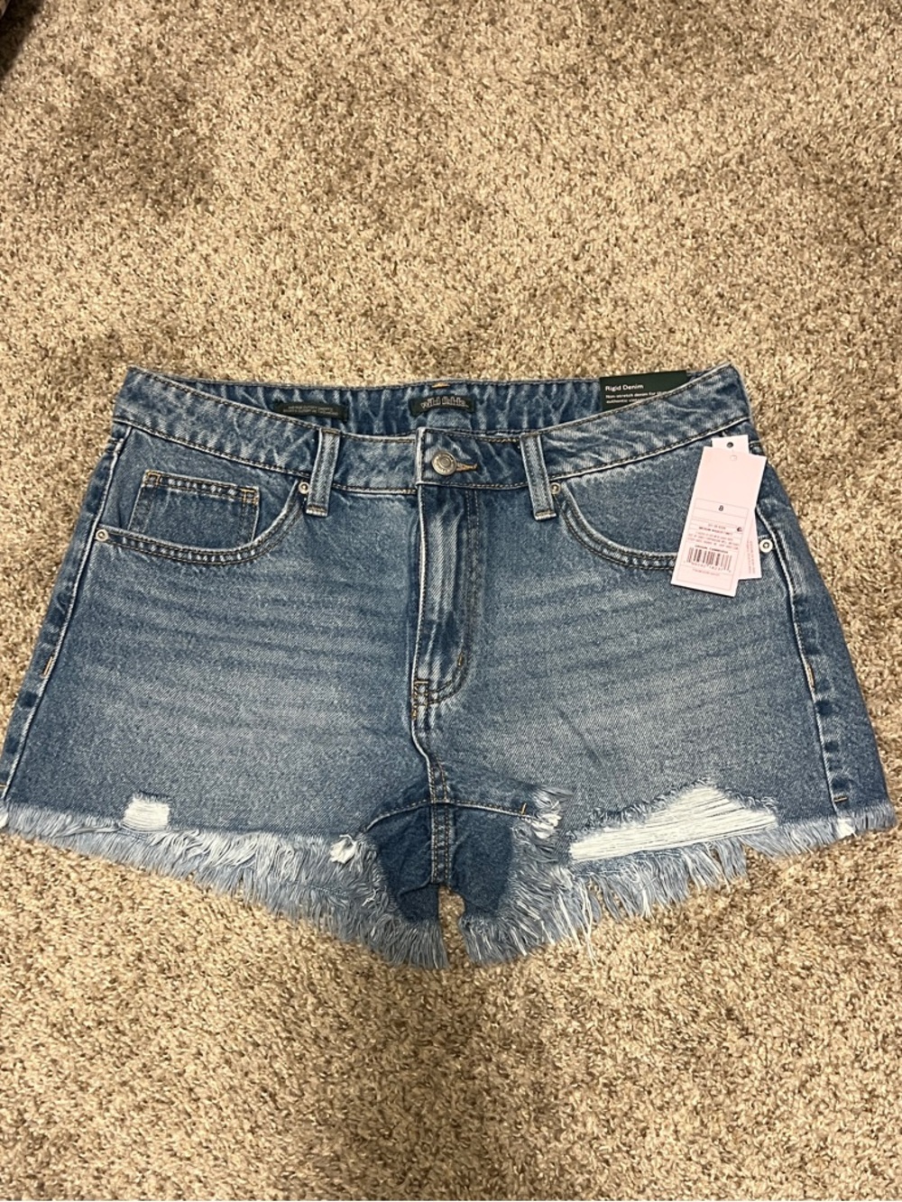 Target Wild Fable Frayed Hem Midrise Cutoff Shorts